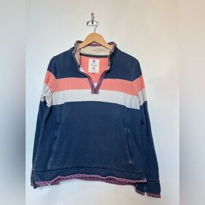 FatFace The Airlie‎ Colour Block Half-Zip Sweatshirt Size 8